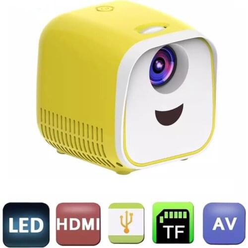 Tiny portable L1 projector supports 1080p full HD movie playback 1000 lumens home entertainment theater Home Portable
