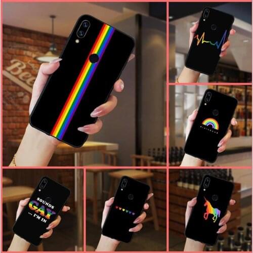 Rainbow Lesbian Pride Gay Phone Case For Xiaomi Redmi note 7 8 9 t k30 max3 9 s 10 pro lite
