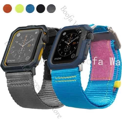 Nylon Strap for Apple Watch 6 5 SE Band 42mm 38mm Sport Belt for iWatch 40/44mm serise 4 3 2 1 Breathable Waterproof Watchband