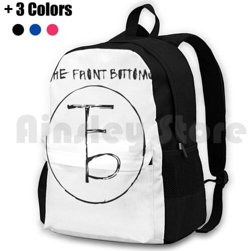 The Front Bottoms-Logo & Name Outdoor Hiking Backpack Riding Climbing Sports Bag The Front Front New Folk Punk Pop Music Band