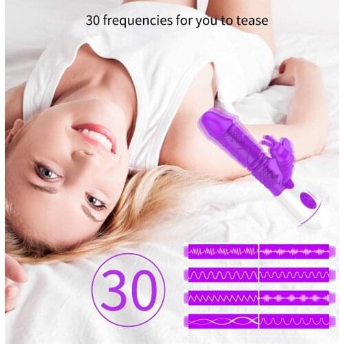 Female G-Spot Rabbit Vibrator Sex Toys For Women Masturbation Dual Motor Vaginal Clitoris Stimulation 30 Frequency Dildo