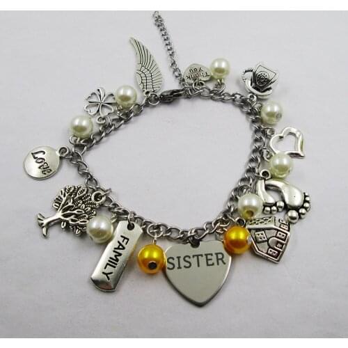 SISTER family theme home love high quality stainless steel chain christmas present family gift family faith