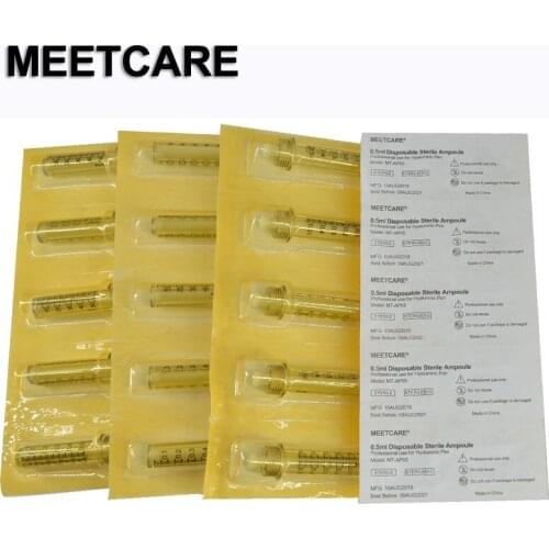 0.5ml Disposable Ampoule Head Sterile with Syringe Hold Hyaluronic Acid Lip Filler for Hyaluron Pen No Needle Beauty Skin Tool