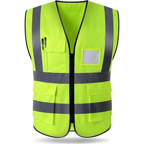 High Visibility Road Working Reflective Vest Outdoor Motorcycle Cycling Safety Waistcoat Clothing Reflective Jacket