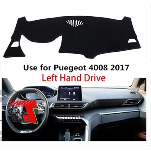 TAIJS Factory 3 Colors Car Dashboard Cover Mat Fit for Peugeot 4008 2017 Left Hand Drive
