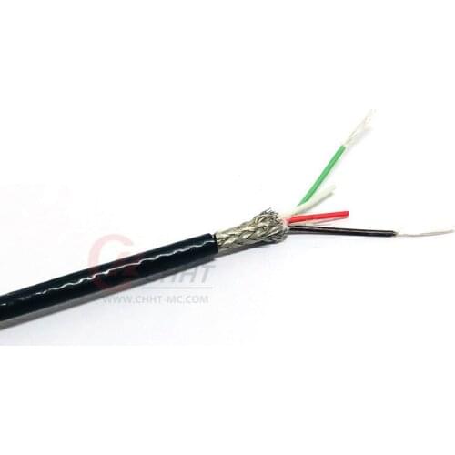 Type PT100 High Density AFPF-CH 4*7*0.1mm PFA Insulation Tin-plated Copper Shield Extension Wire/RTD Thermocouple Wire