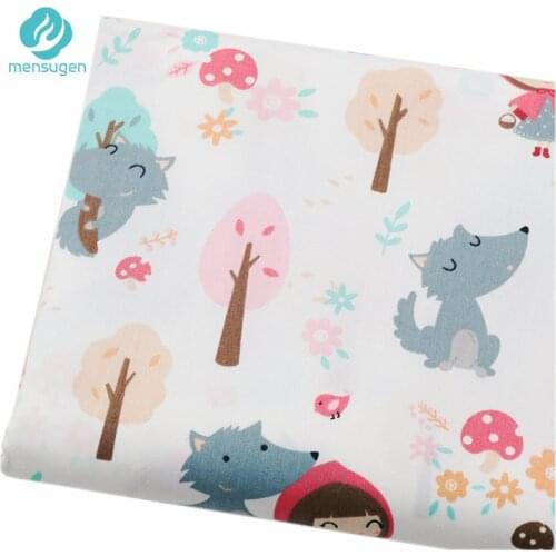 Fabric by Meter Little Red Riding Hood Cotton Fabrics for Sewing Dresses Bumper Blankets Baby Nest DIY Patchwork Fabrics