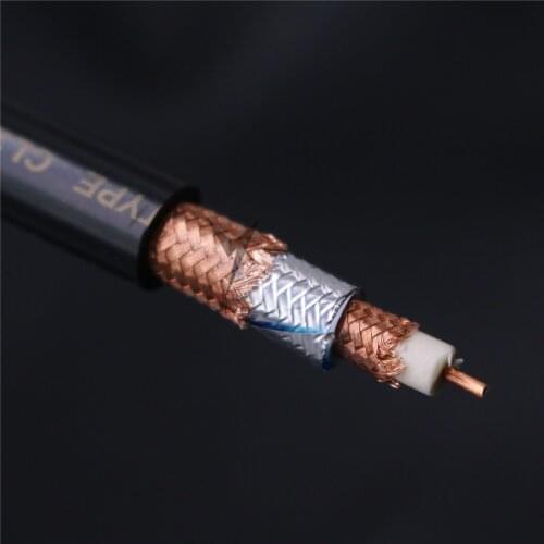XSSH audio Hi-end HIFI YIVO OFC OCC copper 1 core Shield RCA XLR Audio 10mm 10.5m rf Coaxial Cable Line Wire only cable no plug