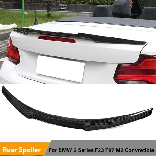 Rear Trunk Spoiler Boot Lip Wing for BMW 2 Series F23 Standard M Sport F87 M2 M2C Convertible 2014 - 2021 Carbon Fiber Spoiler