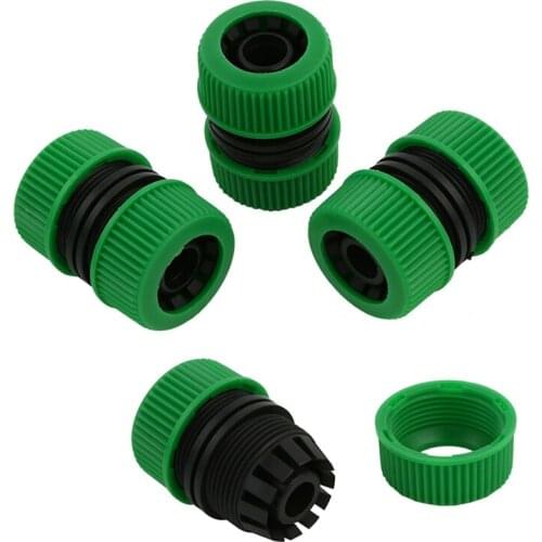 10x Hose Pipe Connector 1/2inch Garden Joiner Mender Extend Repair Adaptor Green