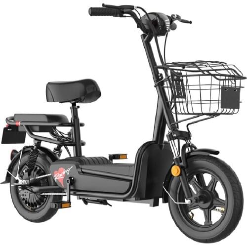 48V 350W Electric Bicycle Scooter Motorcycle Adults Electric Scooter Bike Citycoco Power Display Removable Battery 14 Inch Tire