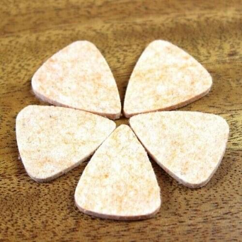 5PCS Ukulele Felt Picks Felt Plectrum Guitar Bass Pick Mediator Genuine Soft Pure Wool Picks