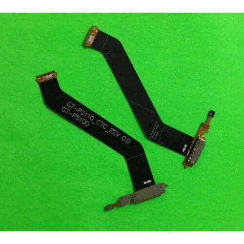 50pcs New USB Charging Port For Samsung Galaxy Tab 2 10.1 P5100 P5110 Dock Connector Flex Cable Ribbon Replacement