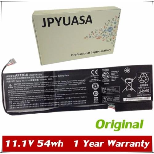 7XINbox 11.1V 4850mah 54wh Original Laptop Battery AP13C3i For Acer 3ICP7/67/90 P3-131-4602/4833