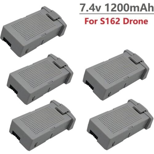 5Pcs S162 / S162PRO GPS RC Drone battery original 7.4V 1200mAh Lipo battery Quadcopter spare parts for S162 / S162 PRO Drone