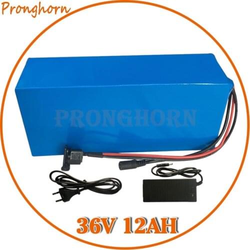 36V Battery Pack 36V 12AH Ebike Battery 36V 12AH lithium Battery With 42V 2A Charger For 36V 250W 350W 500W Scooter Bicycle