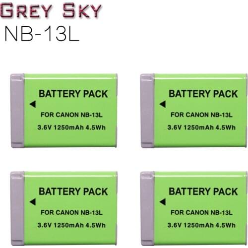 NB-13L Battery for Canon 13L G5X,G5X Mark II,G7X,G7X Mark II,G9X,G9X Mark II,SX620HS,SX720HS,SX730HS Camera