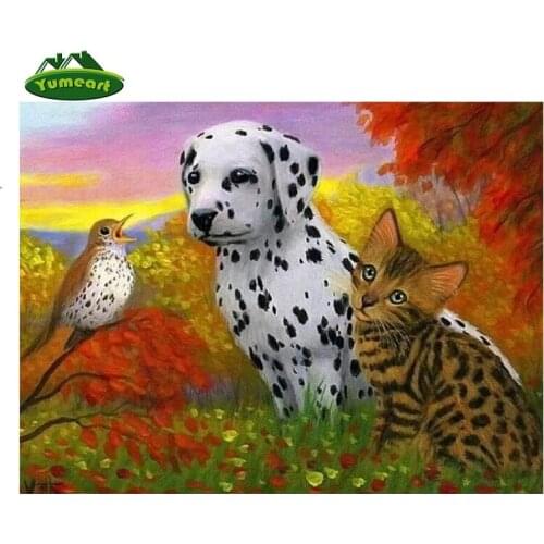 Full Square Diamond 5D DIY Diamond Painting "adorable animal" Embroidery Cross Stitch Rhinestone Mosaic Painting Decor
