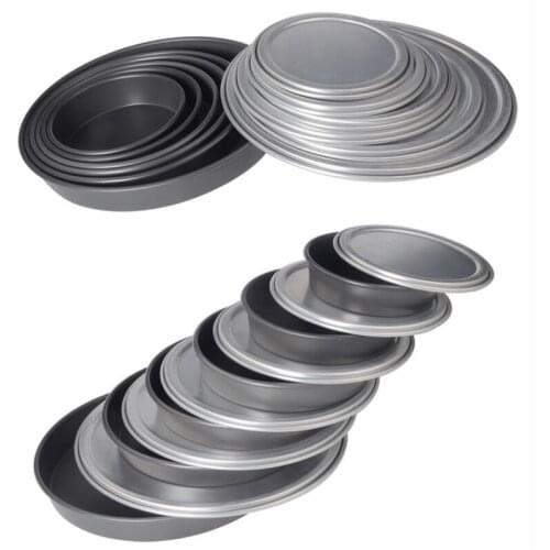 Non Stick Aluminum Pancake Pizza pan Screen Baking Tray Metal Bakeware Kitchen Baking Tool Pizza dough storage Baking Tray plate