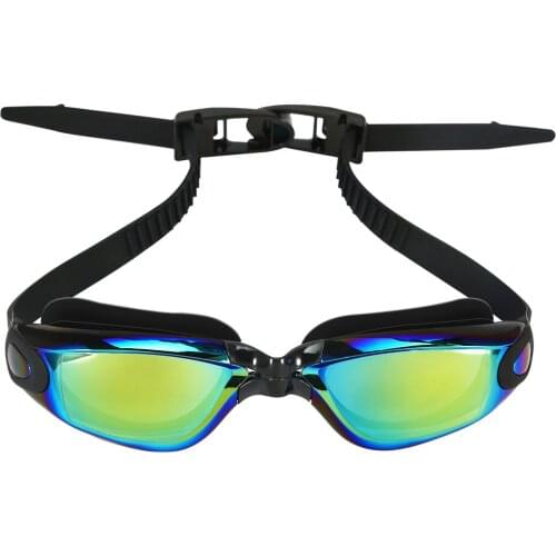 Unisex Anti Fog UV Protection Triathlon Swim Swimming Goggles No Leaking with Free Protection Case for Adult Child