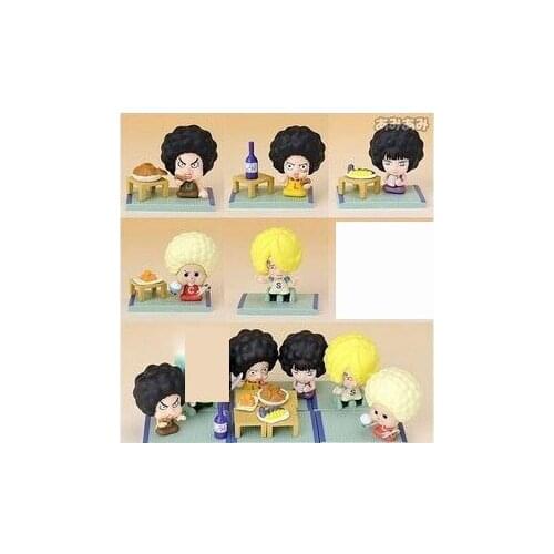 BANDAI One Piece Action Figure Wheat Straw Theater Aunt Family Meeting Q Version Usopp Chopper Sanji Ex Cashapou Rare Model Toy