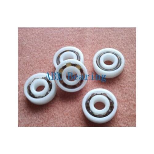 Free shippping 10pc 606 607 608 609 6000 6001 6002 6003 6004 6005 6006 6007 POM plastic ball bearing glass ball
