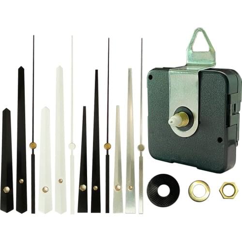 Sweep Silent Quartz Movement Plastic Mechianism With Hands Nuts Hook Whole Set Clock Accessory