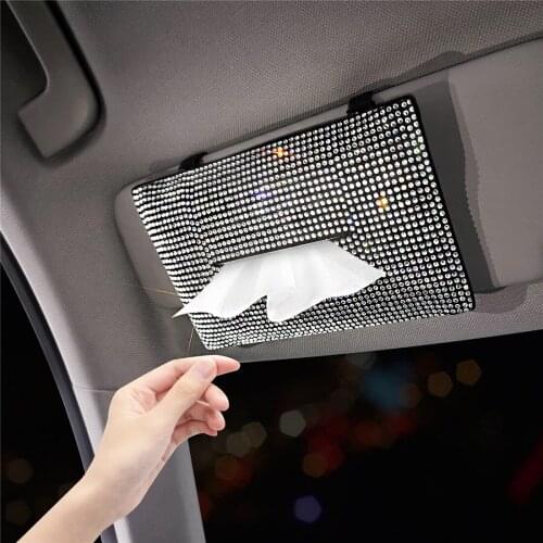 Bling Tissue Holder for Car Car Sun Visor Tissue Holder Bling Mask Holder for Car Tissue Box Holder for Car