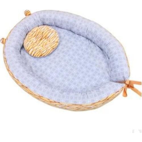Infant Cotton Sleeping Pads Cradle Crib Portable Travel Bed Baby Nest Bed for Boys Girls Baby Newborn Bed Soft And Comfortable