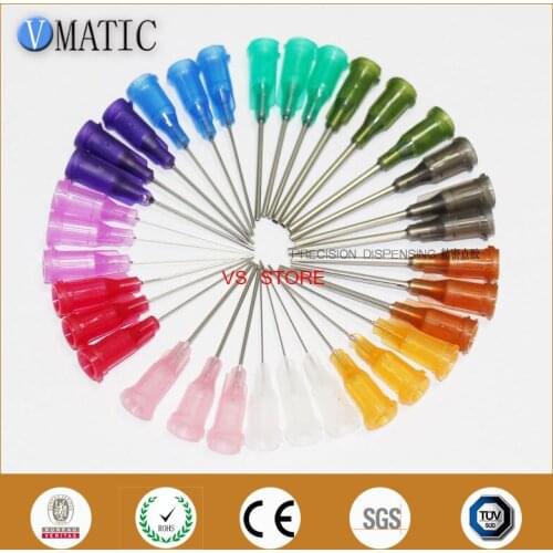 Free Shipping 1000Pcs/Lot 1 Inch Stainless Steel Shaft Blunt Dispensing Needle Tip 14 Gauge-27 Gauge