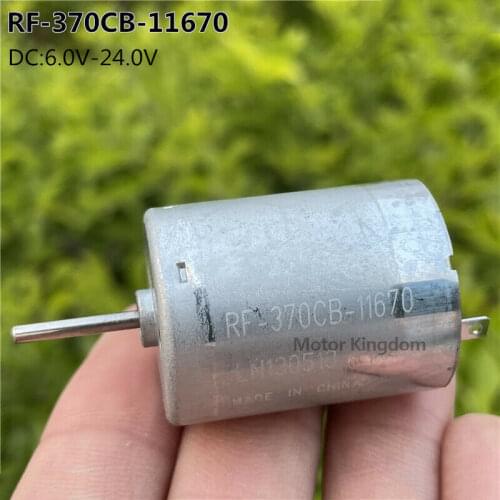 Micro 24mm Round RF-370CB-11670 DC 12V 18V 24V 5000RPM Slow Speed Mute Motor For Car window accessories