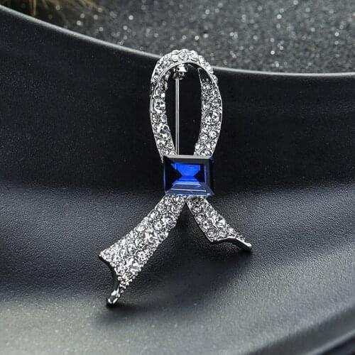 Elegant Ribbon Crystal Scarf Buckle Brooch Pin Lapel Pin Collar Women Girl Pins Badges for Clothing Ornament