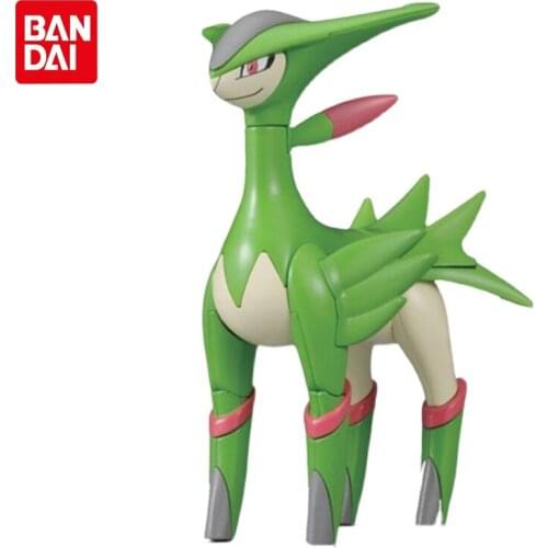 BANDAI Genuine Assemble Model Pokemon Anime Figures Virizion Action Figure Collection Model Toys Gifts For Children