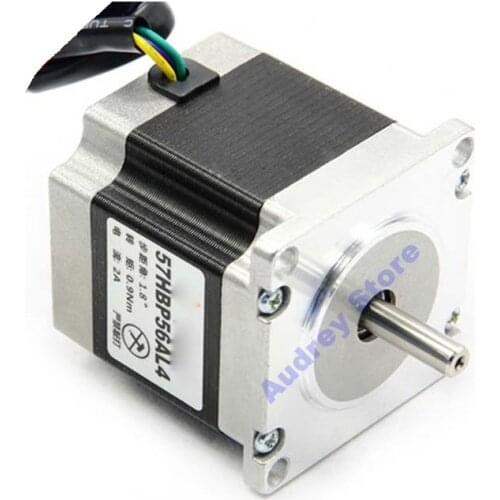 0.9Nm 2A 57 Hybrid two-phase four wire stepper motor 57HBP56AL4 1.8 degrees