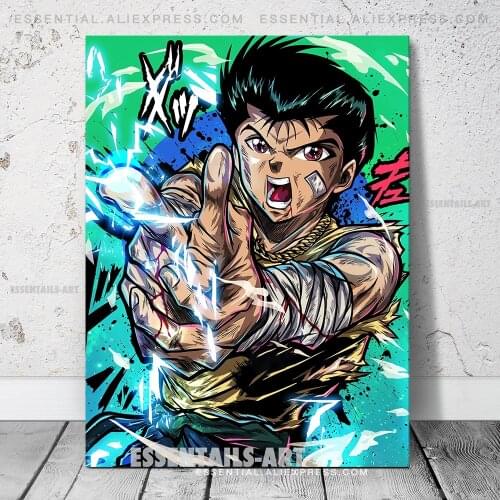 Yu Yu Hakusho Yusuke Urameshi Canvas Wall Art Poster Home Decor Painting Bedroom Study Living Room Decoration Prints Pictures
