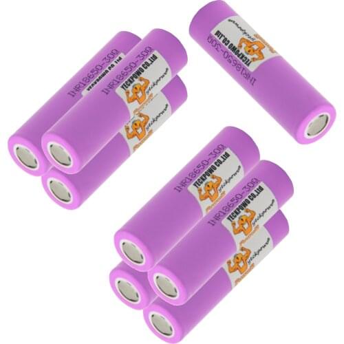 Yeckpowo INR18650 30Q battery 3000mAh 10C 30A high current li-ion batteries lithium 3.7V rechargeable akkumulator