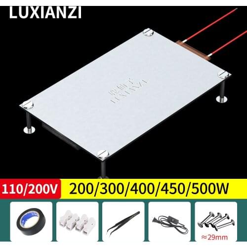 LUXIANZI Aluminum Led Remover BGA Desoldering Station PTC Fever Plate Preheating LCD Strip Chip Repair Thermostat Heating Plate