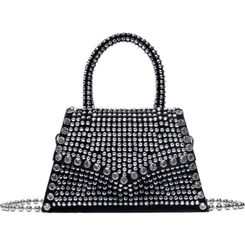Fashion bright diamond bag / 2021 new fashion versatile shoulder bag / net red mini chain square bag