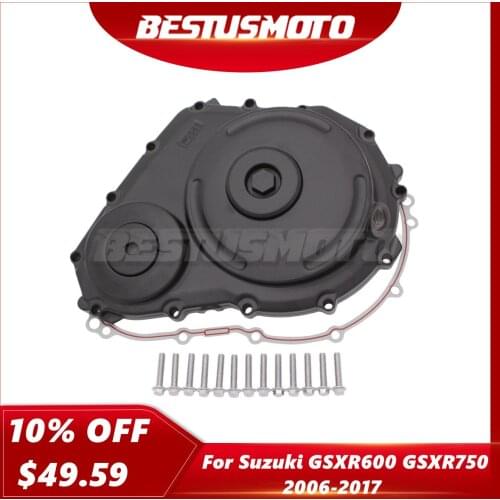 Motorcycle Right Engine Stator Clutch Cover Crankcase w/ Gasket For Suzuki GSXR GSX-R 600 750 GSXR600 GSXR750 2006-2017