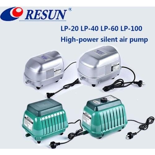 RESUN air pump LP20 LP40 LP60 LP100 pond fish pond aeration pump aquarium high-power oxygen pump flushing oxygen pump