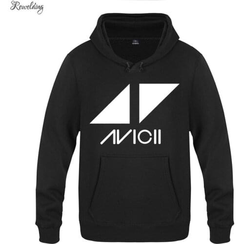 Rock DJ Avicii Printed Hoodies Men Hip Hop Fleece Long Sleeve Pullover Sweatshirt Winter Man Street Skateboard Tracksuit Hoody