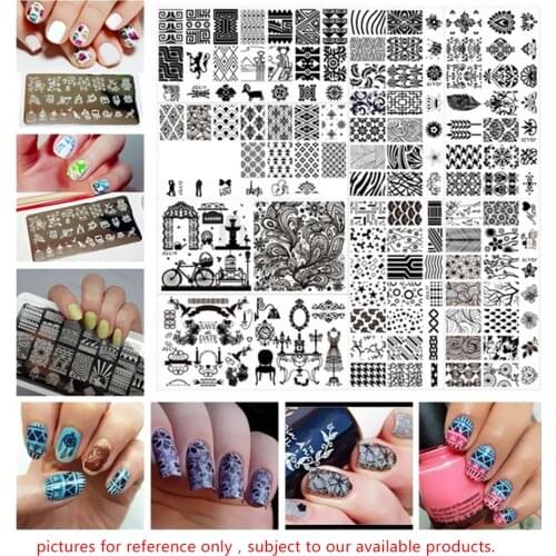 Fingernail Patterns Lovely Animals Brands Drawings Decorative All-round Stamping Pattern Printer Plate Nail Art Tool -35