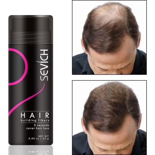 SEVICH 25g Hair Building Fibers Hair Loss Product Hair Powder Hair Spray Jar Keratin Bald Extension Thicken