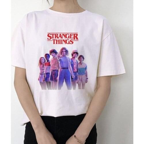 Stranger Things T Shirt Women Fashion New Eleveb Gothic Tshirt Female Clothing Hip Hop Funny Tee kawaii Streetwear Cartoon