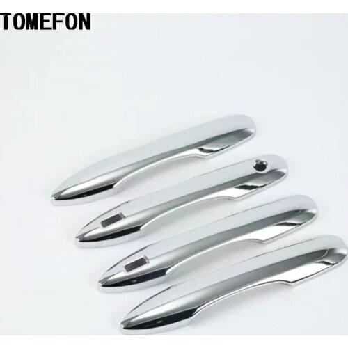 TOMEFON For Toyota Camry XV70 2018 2019 ABS Chrome Door Handle Cover Overlay Trim Auto Accessories 4PCS For 4doors