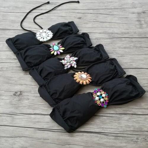 Victoria By Malinsa Black Two-piece Swimwear