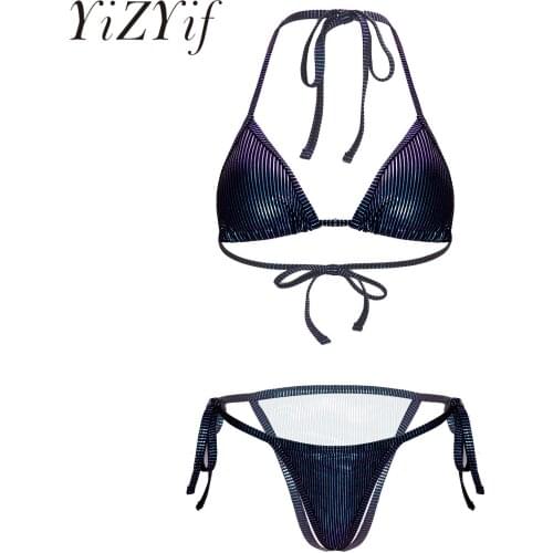 Полосатые купальники YiZYiF China At AliExpress