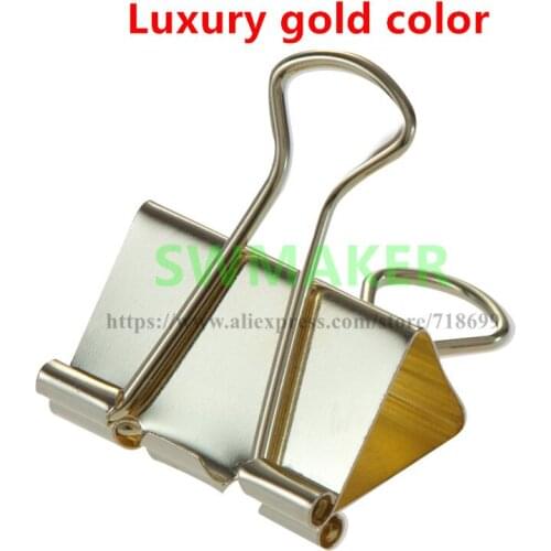 15mm/19mm/25mm/32mm/41mm/51mm Luxury gold color Clips for Heatbeds Foldback Bulldog Glass Bed Clip for DIY Reprap 3D Printer