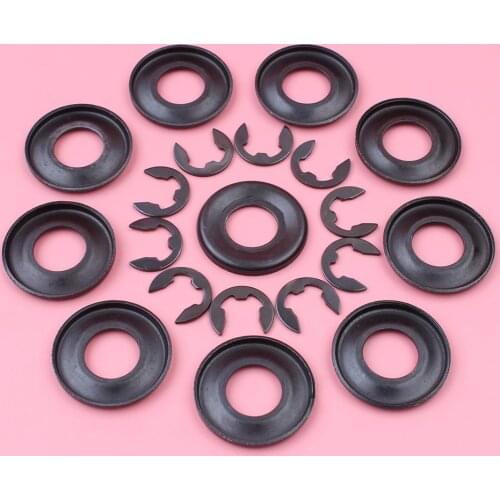 10pcs/lot Clutch Washer E-Clip Kit For Husqvarna 576 575 570 385 372 371 365 362 Chainsaw 503752401, 503272101