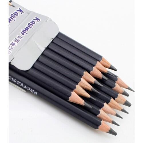Professional 14pcs 6H-12B Pro Art Drawing Sketching Black Simple SET of Pencils for Artist the pencils for drawing school sets